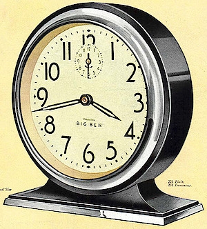 Westclox Big Ben Style 3 Chime Alarm Black Plain. Caverhill, Lamont & Co., Ltd., Canada, 1932 -> 2