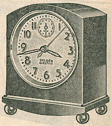 Westclox 1931 Big Ben Black Bakelite Electric Plain. Dunham, Carrigan & Hayden Co. Catalog, ca. 1933