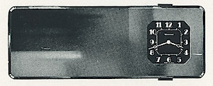 Westclox Rectangular Mirror Auto Clock. 1935 Westclox Catalog -> 10