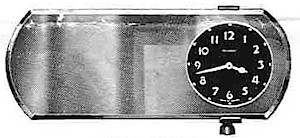 Westclox Mirror Auto Clock Pull Wind Rounded. Westclox, Canada 1936 Catalog -> 6