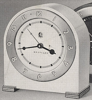Westclox Silent Knight Ivory. Ca. 1938 Westclox Electric Clocks -> 1