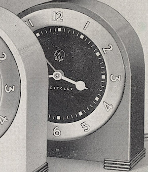 Westclox Silent Knight Black. Ca. 1938 Westclox Electric Clocks -> 1