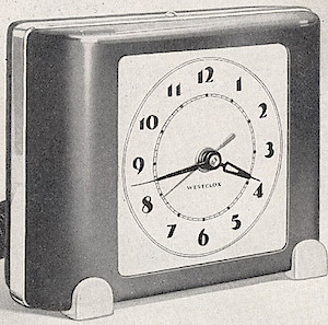 Westclox Ben Bolt Ivory Plain. Ca. 1938 Westclox Electric Clocks -> 1
