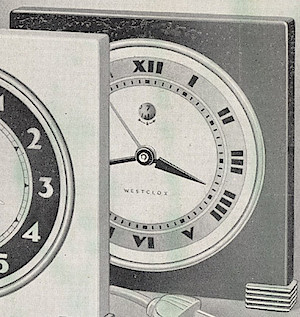 Westclox Country Club Black. Ca. 1938 Westclox Electric Clocks -> 1