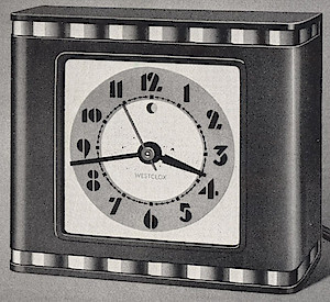 Westclox Bachelor Blue. Ca. 1938 Westclox Electric Clocks -> 2