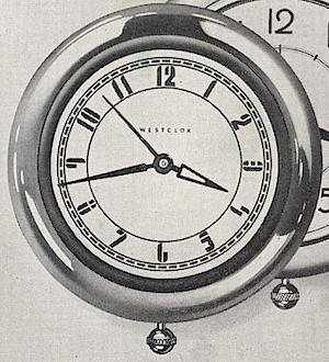 Westclox Round Electric Wall Clock Chrome. Ca. 1938 Westclox Electric Clocks -> 3