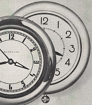 Westclox Round Electric Wall Clock Ivory. Ca. 1938 Westclox Electric Clocks -> 3