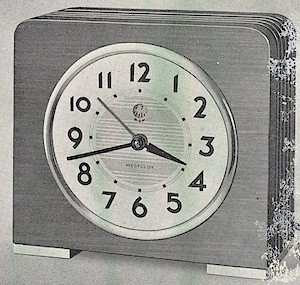 Westclox Greenwich Style 1a. Ca. 1938 Westclox Electric Clocks -> 3