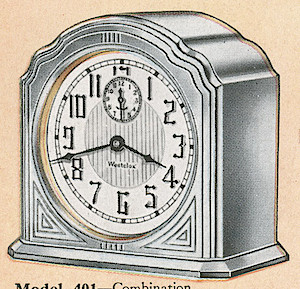 Westclox La Salle Dura Case 61c. 1931 Westclox Color Catalog Pages, C. M. McClung & Co. -> 298B