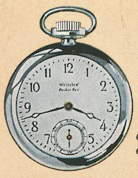 Westclox Pocket Ben Style 2a Luminous. 1931 Westclox Color Catalog Pages, C. M. McClung & Co. -> 298D