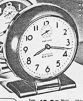 Westclox Big Ben Style 5a Loud Alarm Gun Metal Plain. Montgomery Ward Fall-Winter 1941 - 42 Catalog -> 588