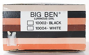 Westclox Big Ben Style 7 White Luminous
