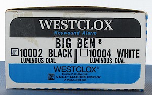 Westclox Big Ben Style 7 Black Luminous