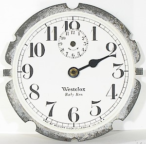 Westclox Baby Ben Style 1 Non Luminous. Reproduction dial