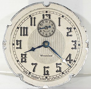 Westclox La Salle Dura Case 61c. Left dial tab has a "C" on it!