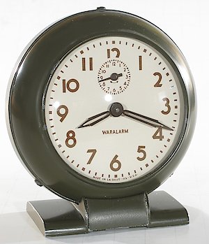 Westclox Waralarm Baby Ben Alarm Clock. Baby Ben Waralarm, Olive Drab. Greg Adams collection