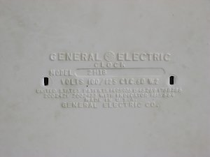 General Electric 2h18 White