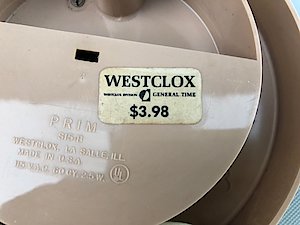 Westclox Prim Plastic Sandlewood. Photo courtesy Aaron Board