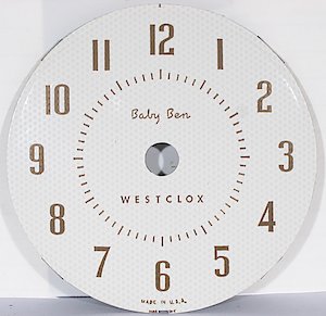 Westclox Baby Ben Style 7 White Plain