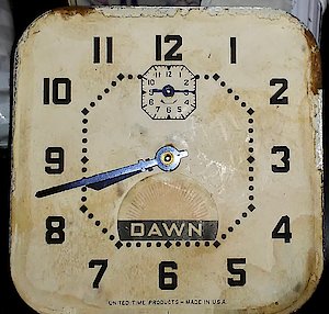 Westclox Dawn Electric Time Switch. Movement and dial only.