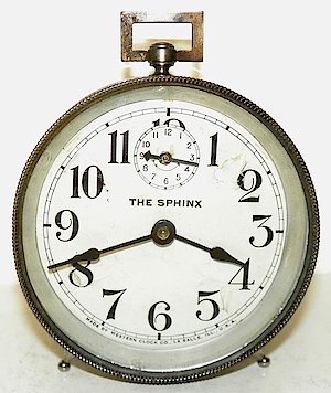 Westclox Sphinx. Straight 7 dial.