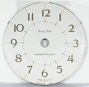 Westclox Baby Ben Style 8 White Plain