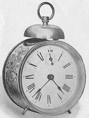 Westclox Daisy Enameled Alarm. 1903 Western Clock Mfg. Co. Catalog -> 6