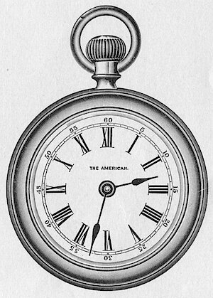 Westclox The American Roman Numeral. 1903 Western Clock Mfg. Co. Catalog -> 13