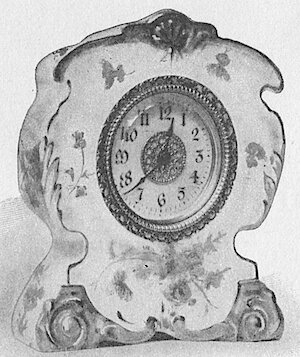 Westclox Porcelain 8339 Maroon. 1903 Western Clock Mfg. Co. Catalog -> 23
