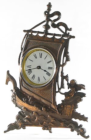 Regent Sailing Ship And Cherub 4 Inch Cast Front