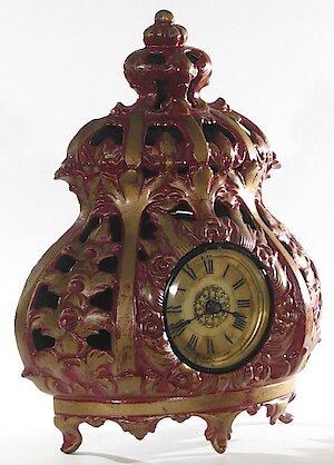 Swift Deemer Stove Clock Cast Iron