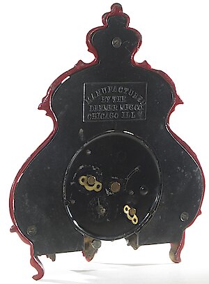 Swift Deemer Stove Clock Cast Iron