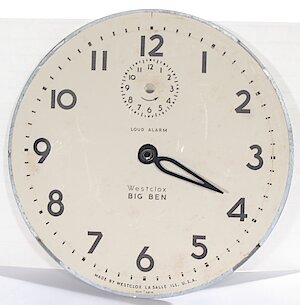 Westclox Big Ben Style 6 Loud Alarm Black Plain