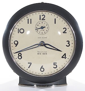 Westclox Big Ben Style 6 Loud Alarm Black Plain