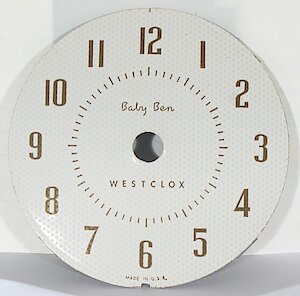 Westclox Baby Ben Style 7 White Plain