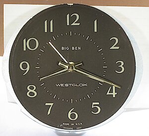 Westclox Big Ben Style 8 White Luminous