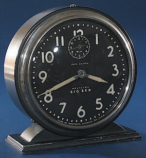 Westclox Big Ben Style 4a Loud Alarm Black Nickel Trim Luminous