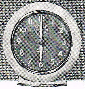 Westclox Baby Ben Style 6 Ivory Luminous. J. Horton & Son, Great Britain, ca. 1957 Alarm Clock Page