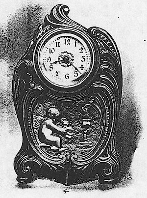 Westclox Winter Seasons Pompeian Bronze. 1907 Western Clock Manufacturing Company Catalog - PHOTOCOPY -> 30