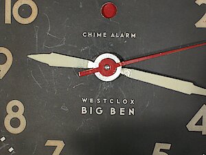 Westclox Big Ben Style 5a Electric Chime Alarm Black Luminous