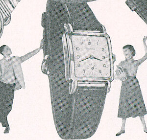 Westclox Jarvis Wrist Watch. Westclox Tick Talk, October 1956, Vol. 41 No. 8 -> 17