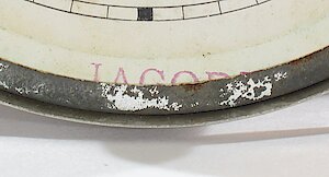 Westclox Rome Alarm. LAGOD? stamped in ink at bottom of dial