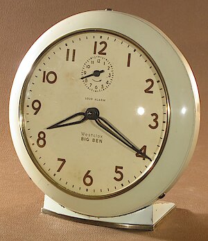 Westclox Big Ben Style 6 Loud Alarm Ivory Plain