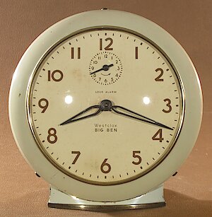 Westclox Big Ben Style 6 Loud Alarm Ivory Plain