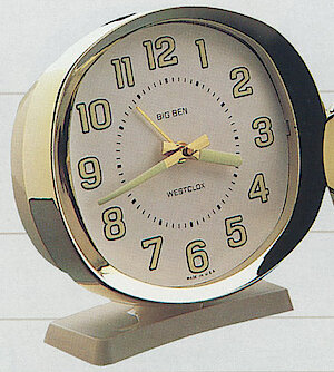 Westclox Big Ben Style 9 White Goldtone Luminous White Dial. Westclox and Seth Thomas 1990 Catalog -> 2