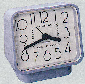 Westclox Nouveau Country Keywind Slate Blue With White Dial. Westclox and Seth Thomas 1990 Catalog -> 5