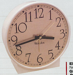 Westclox Great Time Electric Almond With Gold Dial. Westclox and Seth Thomas 1990 Catalog -> 8