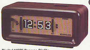 Westclox Digital 400 Drowse Dialite Woodgrain. Westclox 1979 - 80 Catalog -> 14