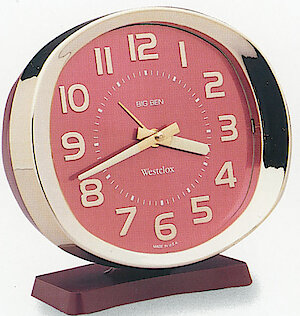 Westclox Big Ben Style 9 Burgundy Goldtone Luminous. Westclox 1996 Catalog -> 17