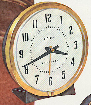 Westclox Big Ben Style 7 Black Plain. Westclox 1960 Keywound and Electric Clocks Catalog -> 2